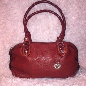 Brighton Red Leather Shoulder Bag